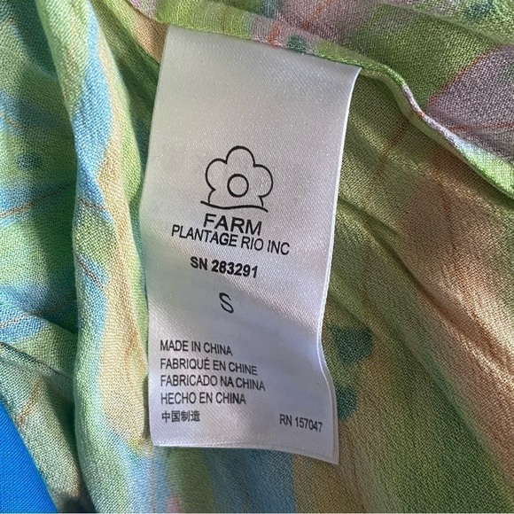 Farm Rio Tahiti Wrap Maxi Dress, Small - Picture 11 of 13